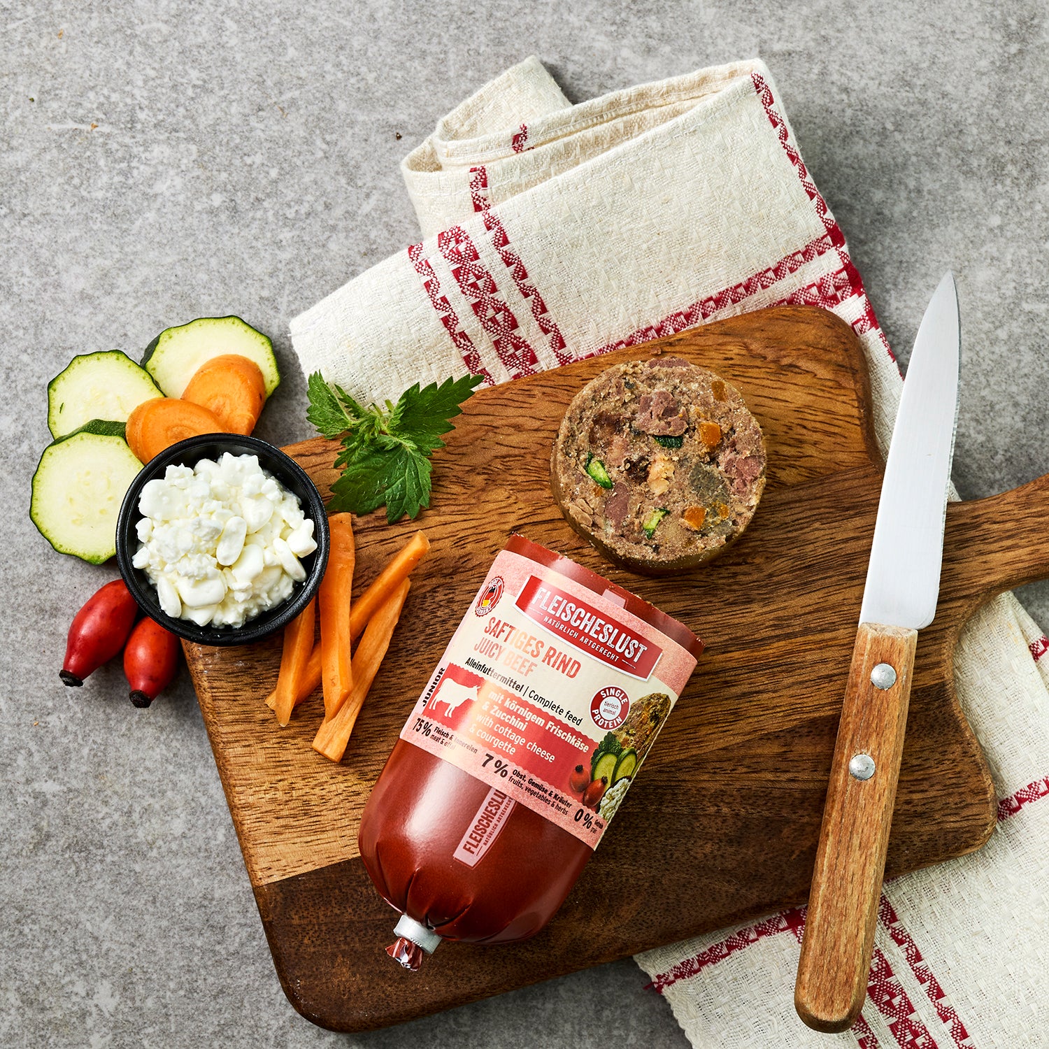 Saftiges Rind mit körnigem Frischkäse & Zucchini für Junioren - Image 3