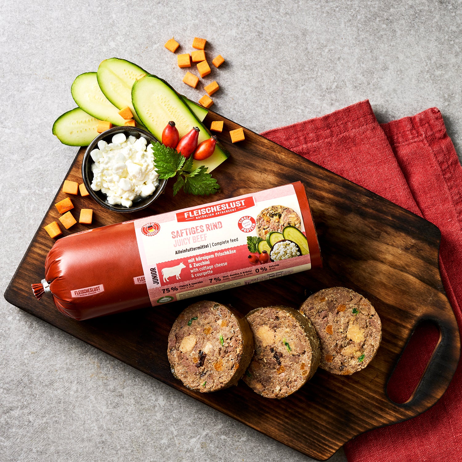 Saftiges Rind mit körnigem Frischkäse & Zucchini für Junioren - Image 5