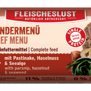 Rindermenü mit Pastinake, Haselnuss & Seealge