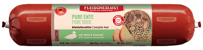 Pure Ente mit Apfel & Amarant