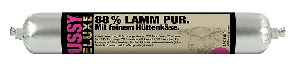 Pussy Deluxe Lamm pur mit feinem Hüttenkäse Mousse