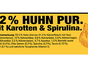 Pussy Deluxe Huhn pur mit Karotten und Spirulina